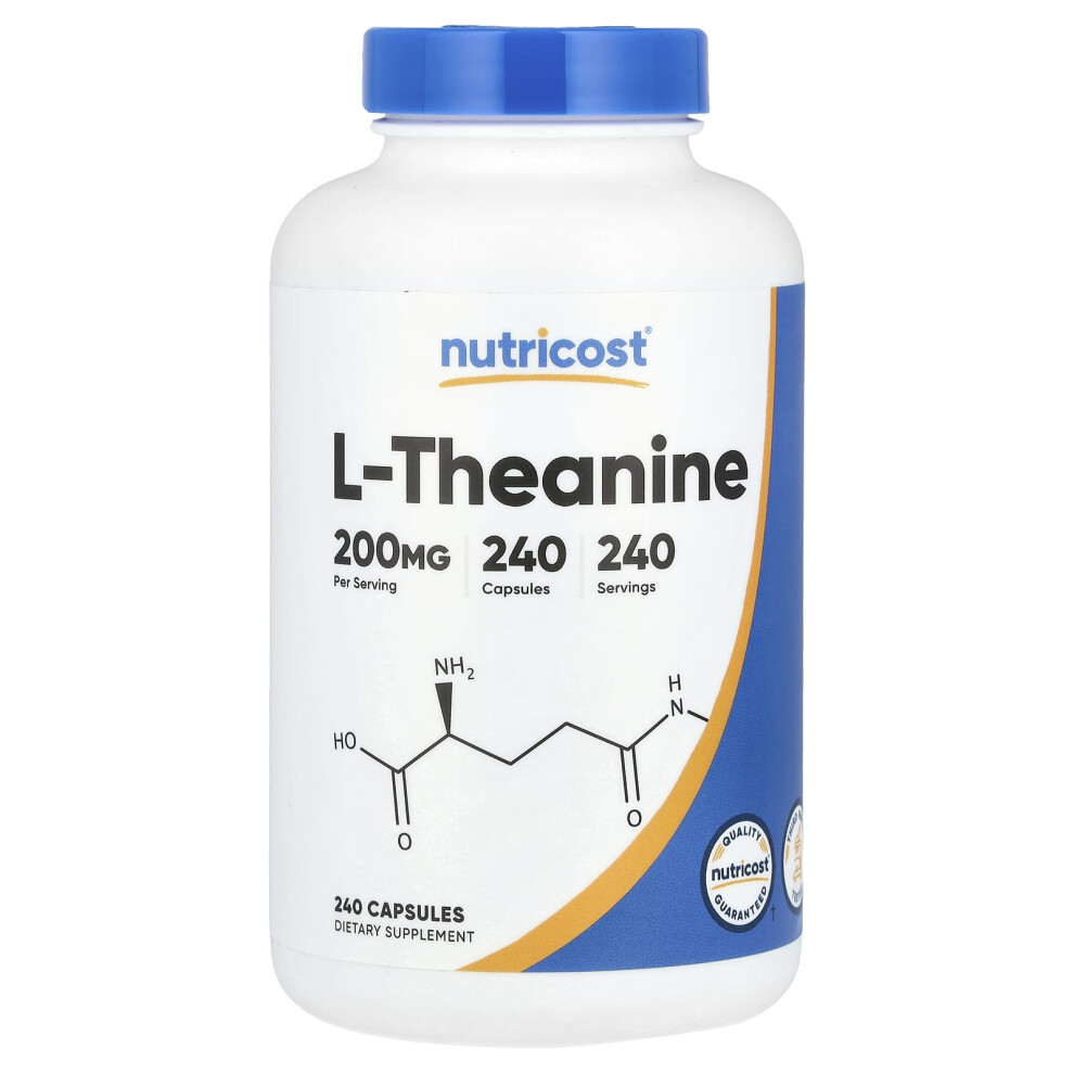 Nutricost , L-Theanine, 200 Mg, 240 Capsules