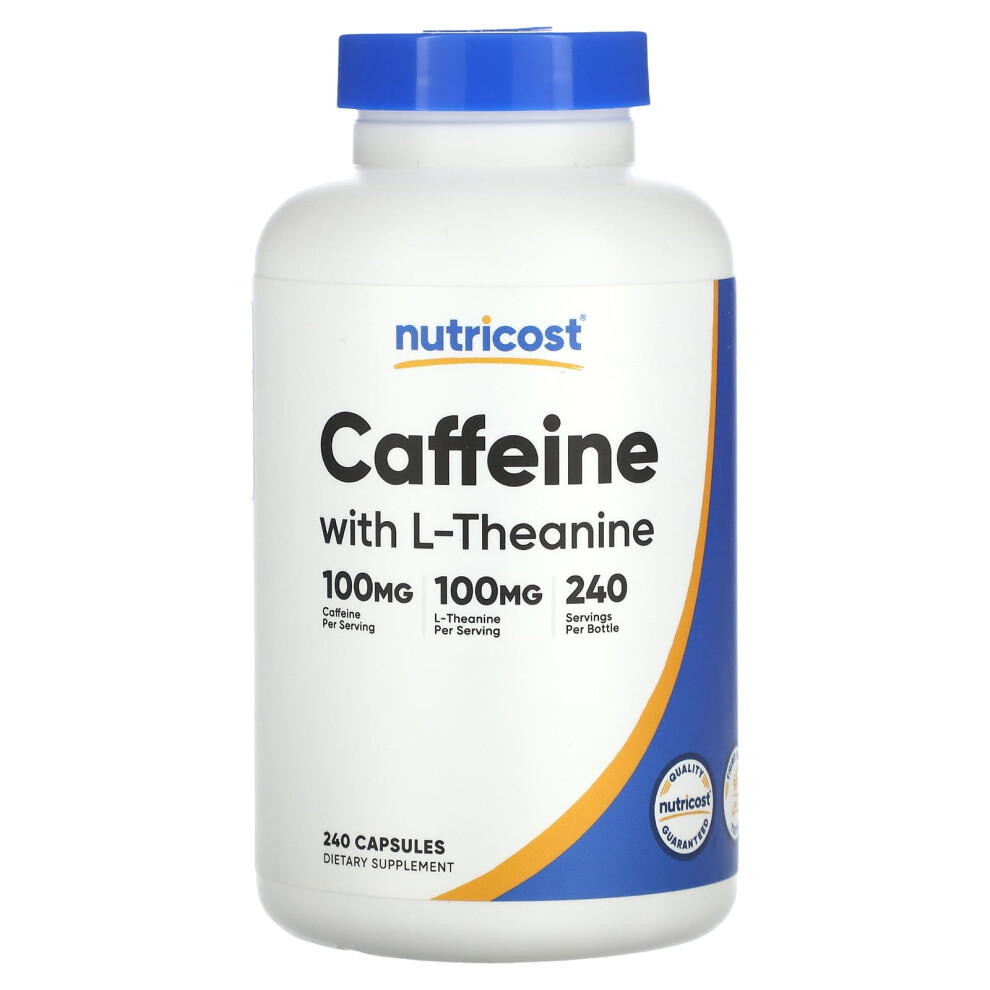 Nutricost , Caffeine With L-Theanine, 240 Capsules