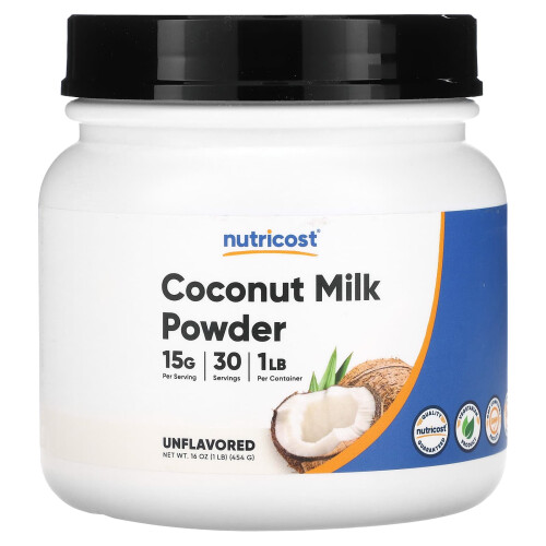 Nutricost, Kokosmilchpulver, Geschmacksneutral, 16 oz (454 g)