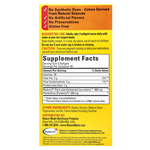 Nature Made Nature Made, CholestOff Complete, 120 Softgels 1