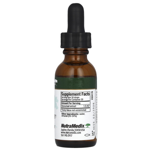 NutraMedix NutraMedix, Stévia, Soutien Microbien, 1 fl oz (30 ml) 1
