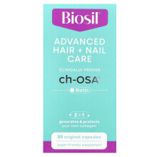 Biosil, Advanced Hair + Nail Care + Biotin, 30 Original Kapseln