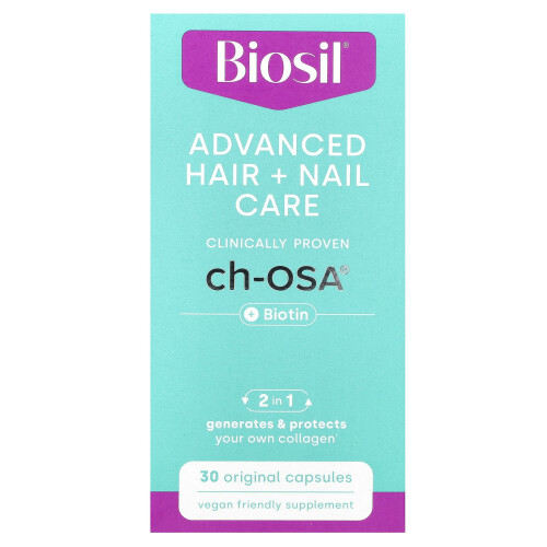Biosil, Advanced Hair + Nail Care + Βιταμίνη Βι, 30 Πρωτότυπα Φύλλα