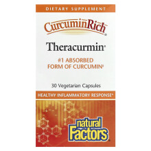 Natural Factors, CurcuminRich, Theracurmin, 30 Vegetarische Kapseln