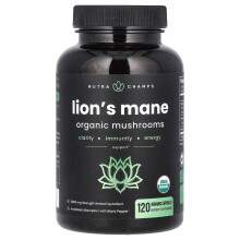 NutraChamps, Löwenmähne, 120 Bio-Kapseln