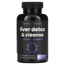 NutraChamps, Détoxification et Nettoyage du Foie, 60 Capsules Végétales
