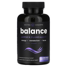 NutraChamps, Équilibre, 60 Capsules Végétales