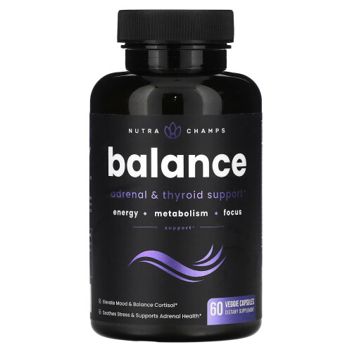NutraChamps, Équilibre, 60 Capsules Végétales
