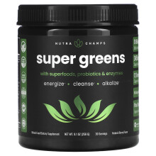 NutraChamps, Super Verts, Baie Naturelle, 9,1 oz (258 g)