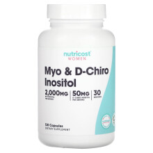 Nutricost, Femmes, Myo et D-Chiro Inositol, 120 gélules