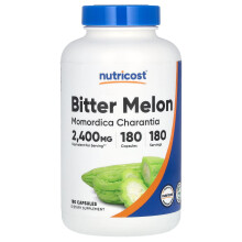 Nutricost, Bittere Melone, 2.400 mg, 180 Kapseln