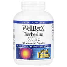 Natural Factors, WellBetX, Berberin, 500 mg, 120 Vegetarische Kapseln