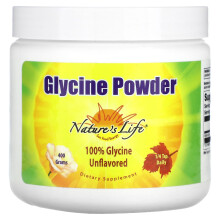 Nature's Life, Poudre de Glycine, Non Aromatisée, 400 g
