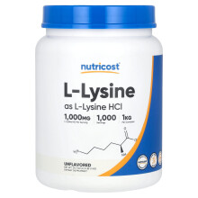 Nutricost, L-Lysine, Non Aromatisé, 35,7 oz (1 kg)