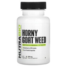 NutraBio, Horny Goat Weed, 500 mg, 90 Vegetarische Kapseln