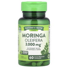 Nature's Truth, Moringa Oleifera, 3 000 mg, 60 Capsules à Libération Rapide