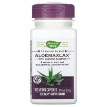 Nature's Way, AloeMaxLax avec Cascara Sagrada, 360 mg, 100 Capsules Végétaliennes