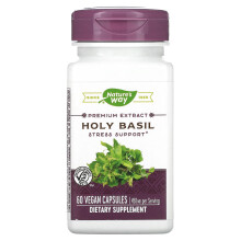 Nature's Way, Heiliges Basilikum, 450 mg, 60 Vegane Kapseln