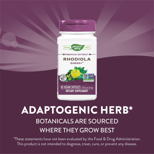 Nature's Way, Rhodiola, 250 mg, 60 Capsules Végétaliennes 2