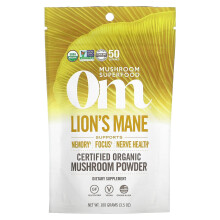Om Mushrooms, Löwenmähne, Zertifiziertes Bio-Pilzpulver, 3,5 oz (100 g)