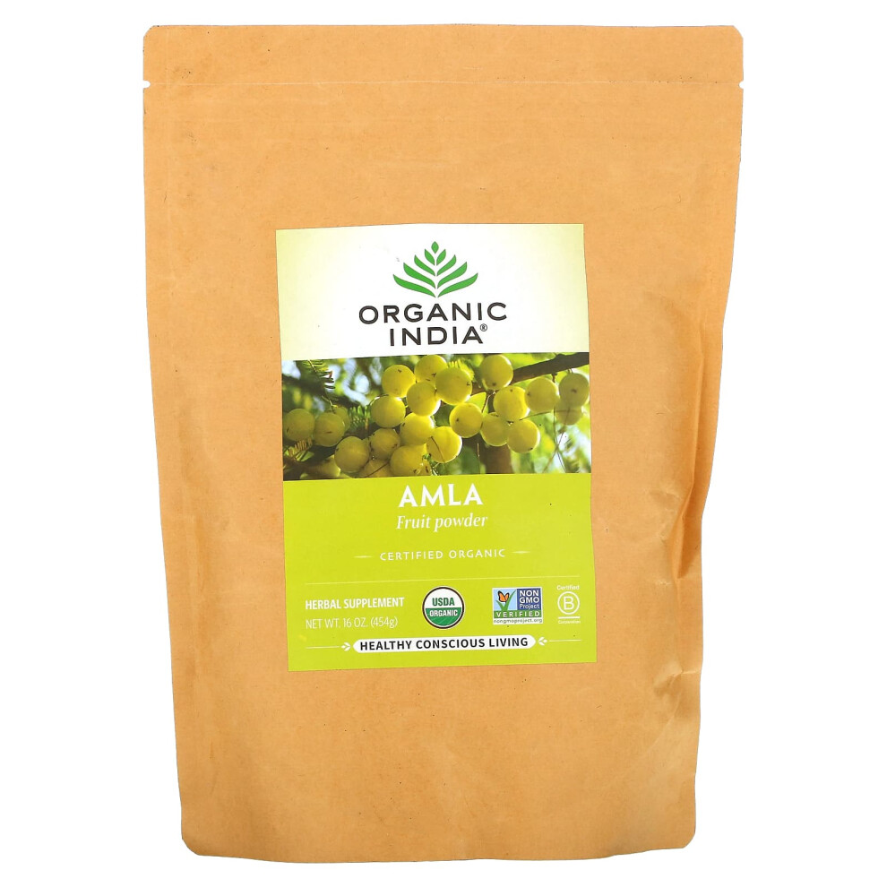 Organic India , Amla Fruit Powder, 16 Oz (454 G)