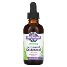 Oregon's Wild Harvest, Échinacée Hydraste du Canada Biologique, Orange, 2 fl oz (59 ml)