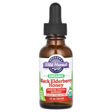Oregon's Wild Harvest, Bio Schwarzer Holunderblütenhonig, Alkoholfrei, 1 fl oz (30 ml)