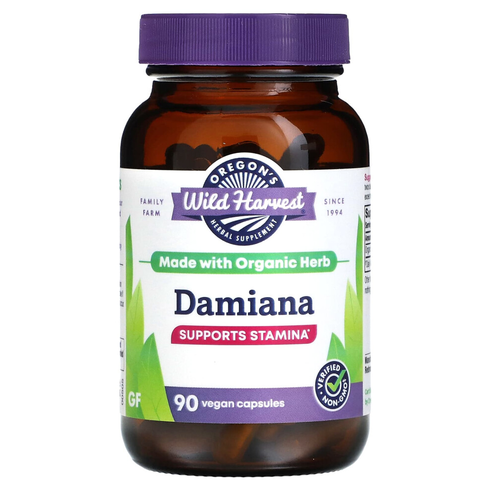 Oregon's Wild Harvest , Damiana, 90 Vegan Capsules