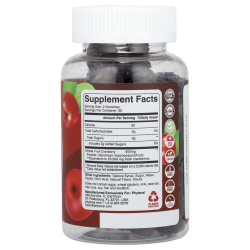 Phytoral, Cranberry-Gummis, Cranberry, 60 Gummis 1