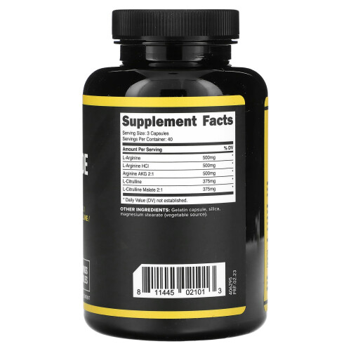 Primaforce, Stimulant d'Oxyde Nitrique, 2 250 mg, 120 Capsules (750 mg par Capsule) 1