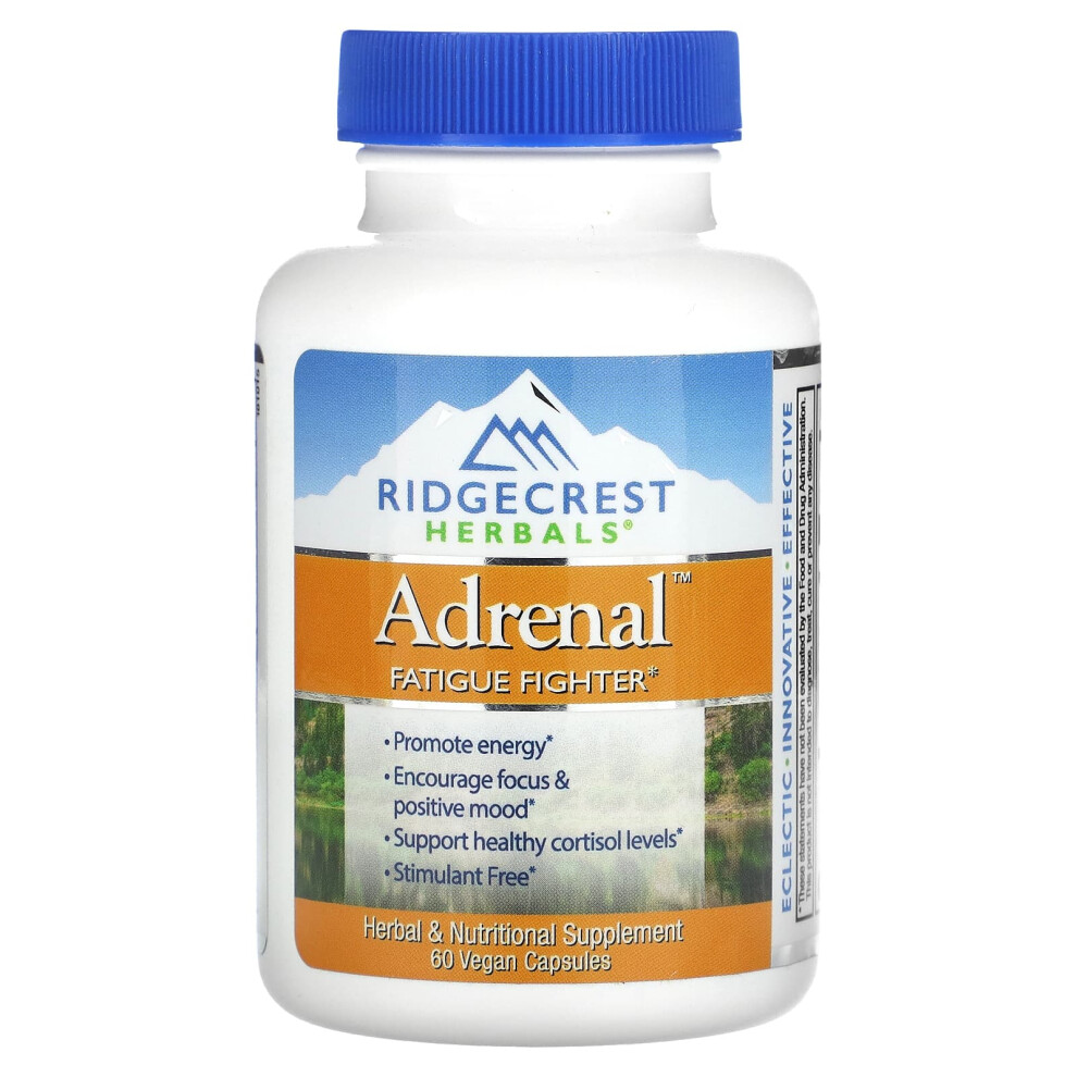 Ridgecrest Herbals , Adrenal, Fatigue Fighter, 60 Vegan Capsules