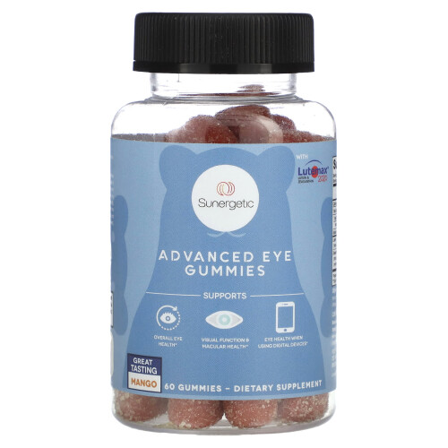 Sunergetic, Advanced Augen-Gummis, Mango, 60 Stück