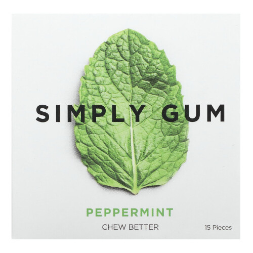 Simply Gum, Kaugummi, Pfefferminze, 15 Stück