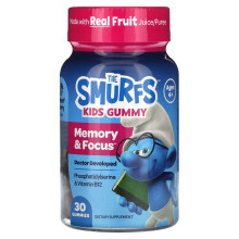 Die Schlümpfe, Die Schlümpfe, Kinder-Gedächtnis- & Konzentrations-Gummis, Schlumpfbeere, Ab 4 Jahren, 30 Gummis