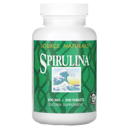 Source Naturals, Spirulina, 500 mg, 200 Tabletten