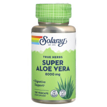 Solaray, Echte Kräuter Super Aloe Vera, 8.000 mg, 100 VegCaps
