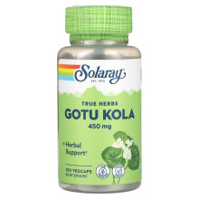 Solaray, Echte Kräuter, Gotu Kola, 450 mg, 100 VegCaps