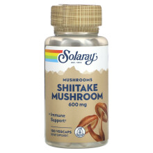Solaray, Pilze, Shiitake-Pilz, 600 mg, 100 VegCaps