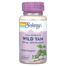 Solaray, Vital Extracts Wilde Yamswurzel, 275 mg, 60 VegCaps