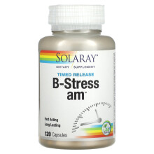 Solaray, Zeitverzögerte B-Stress AM, 120 Kapseln