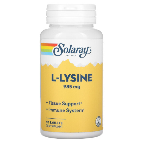 Solaray, L-Lysin, 985 mg, 90 Tabletten (328 mg pro Tablette)