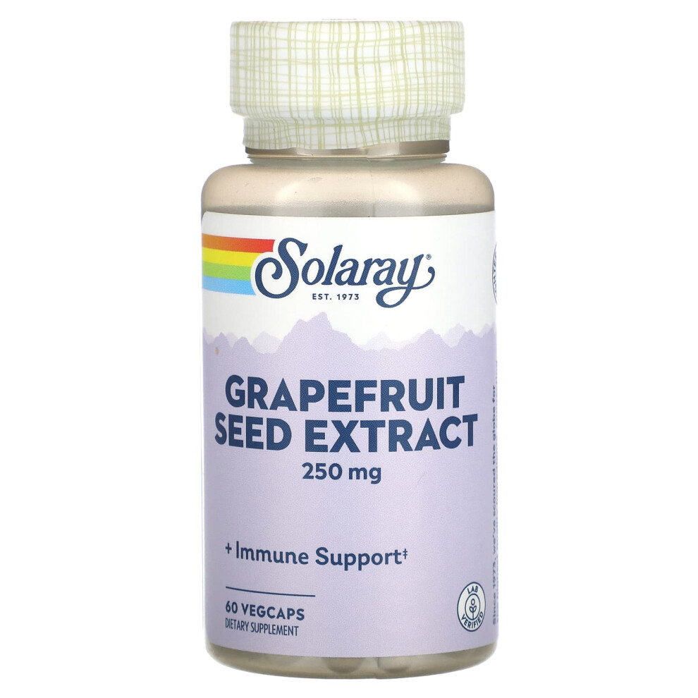 Solaray , Grapefruit Seed Extract, 250 Mg, 60 Vegcaps
