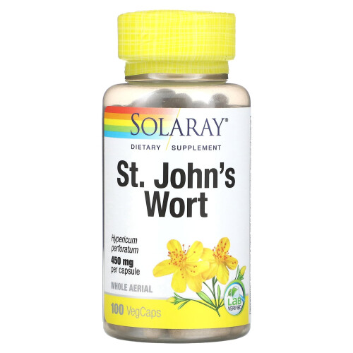 Solaray, Johanniskraut, 450 mg, 100 VegCaps