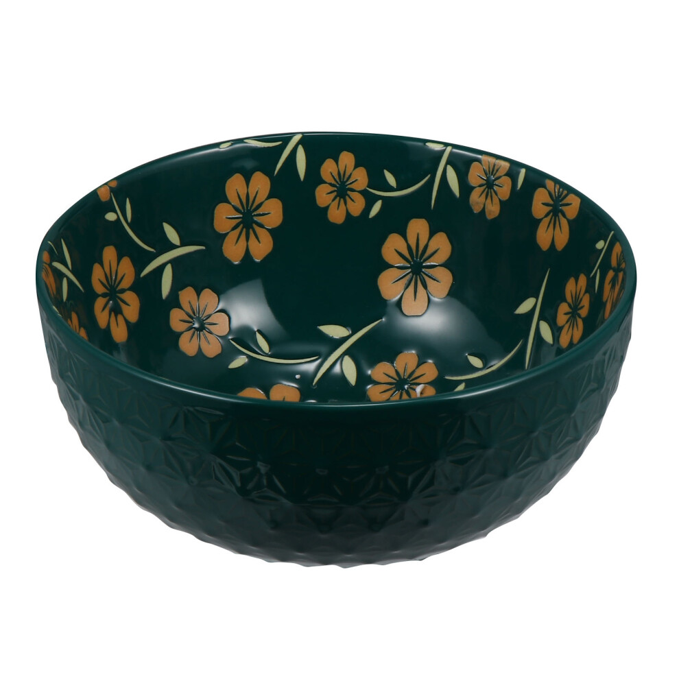 1 Pc Japanese Embossed Rice Bowl Large Ceramics Powder Bowl-image-OPC-PJTZ62J-NEW