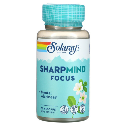 Solaray, SharpMind Focus, 30 Vegcaps 2