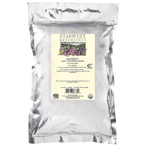 Starwest Botanicals, Baies de Gattilier Bio, 1 lb (453,6 g) 1