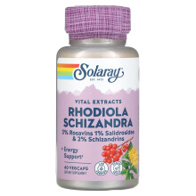 Solaray, Rhodiola Schisandra Vital Extracts, 60 VegCaps