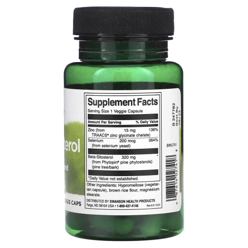Swanson, Beta-Sitosterol, 320 mg, 30 Veggie-Kapseln 1