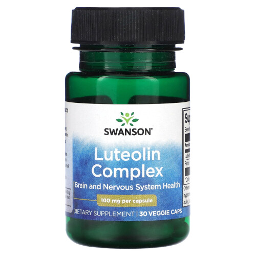 Swanson, Complexe de Lutéoline, 100 mg, 30 Gélules Végétales