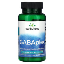 Swanson, GABAplex mit L-Tyrosin & L-Theanin, 60 Gemüsekapseln